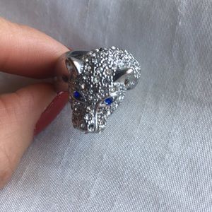 BCBGMaxAzria puma rhinestone ring